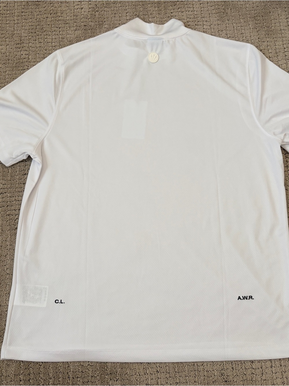 Mens Nocta Golf Mock Neck White Size Med